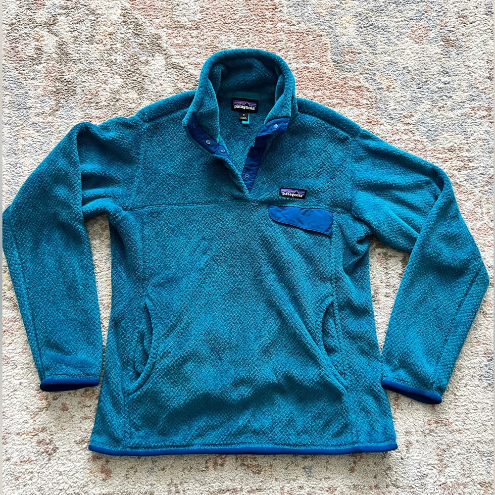 Patagonia Re-Tool Snap-T® Fleece Pullover - Teal Ultramarine - Women's Size M